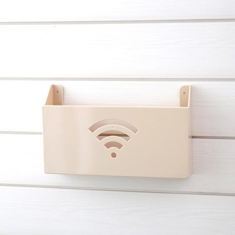 Home Wall Mount WiFi Router Storage Boxes Shelf Wifi Box Storage Box Organizer
