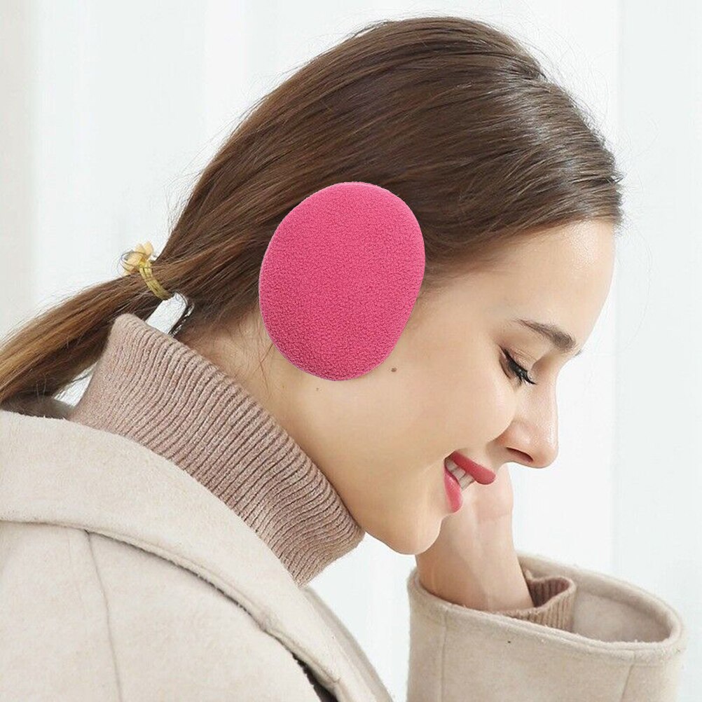 Winter Outdoor Earbags Bandless Ear Warmers Earmuffs Ear Cover Ear Protection: Red