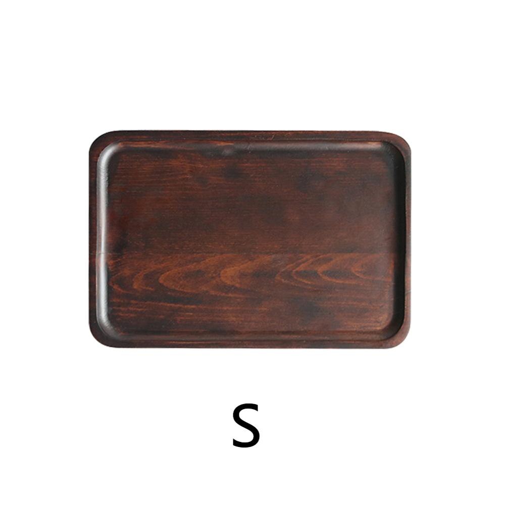 Whole Wood Dishes Dinner Plate Tableware Irregular Oval Solid Wood Table Service Fruit Plate Saucer Tea Tray Dessert 1PC: 18.5x13x1.5cm