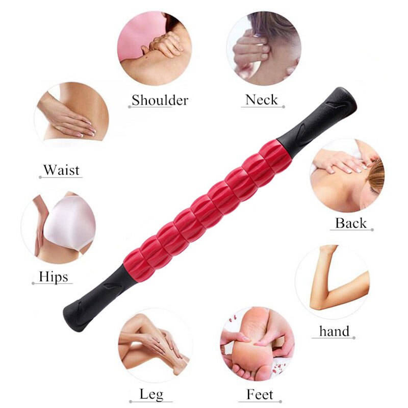 Yoga Massage Stick Leg Back Relaxation PVC Roller Muscle Deep relaxation relieve the pain Yoga Block Gym Fitness Equipment