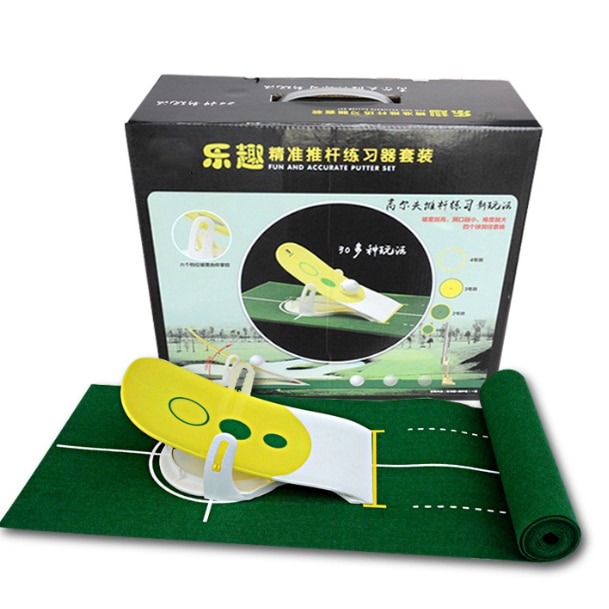 Portable Roll Up Accurate Golf Club Putt Trainer Putting Green Mat Simulator Indoor Outdoor Training Aid Equipment