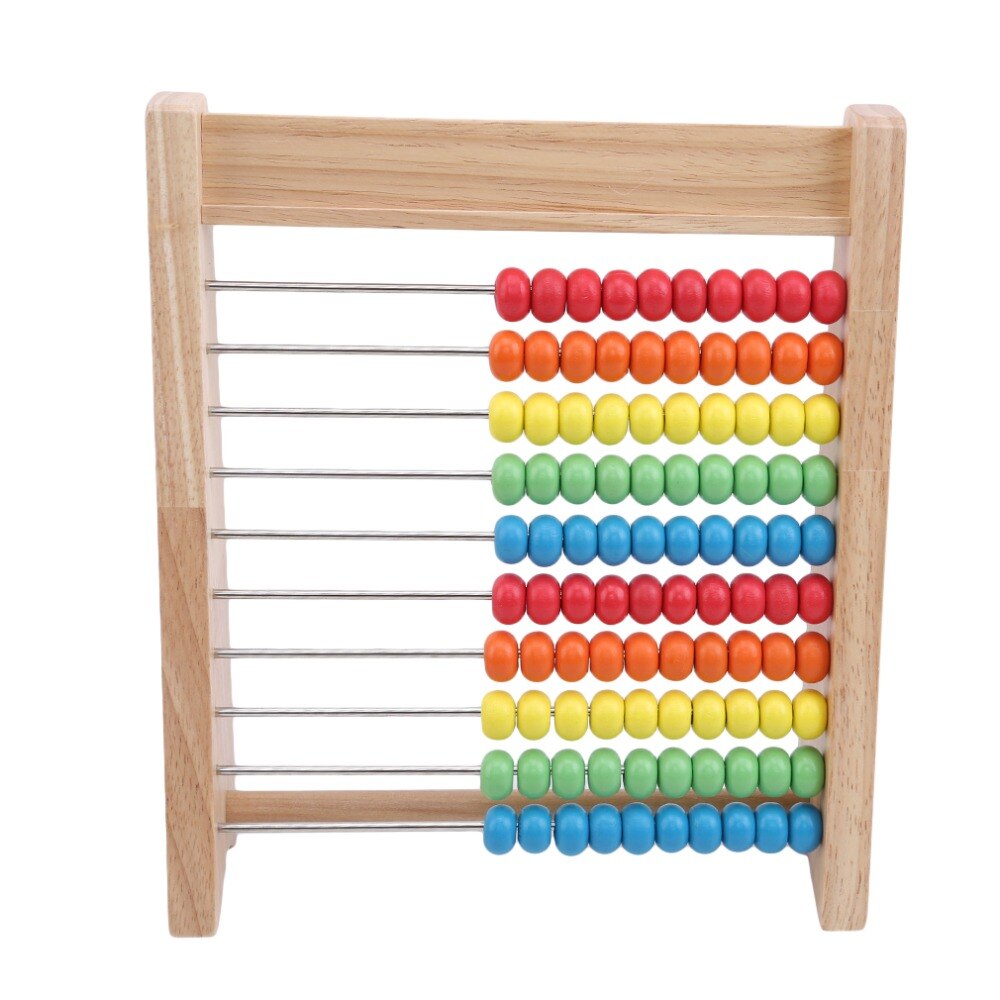 Wooden Children Beads Rainbow Abacus Arithmetic Calculation Puzzle Operation Math Toys Learning Education Puzzle Toy Style
