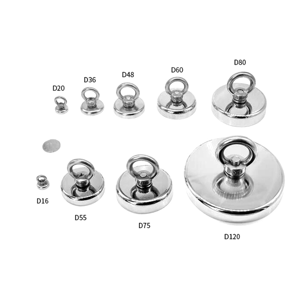 D20 d25 d32 d36 d42 d48 d60 d75 supersterke magneetpot vismagneet berging vishaakmagneten permanente krachtige magnetische
