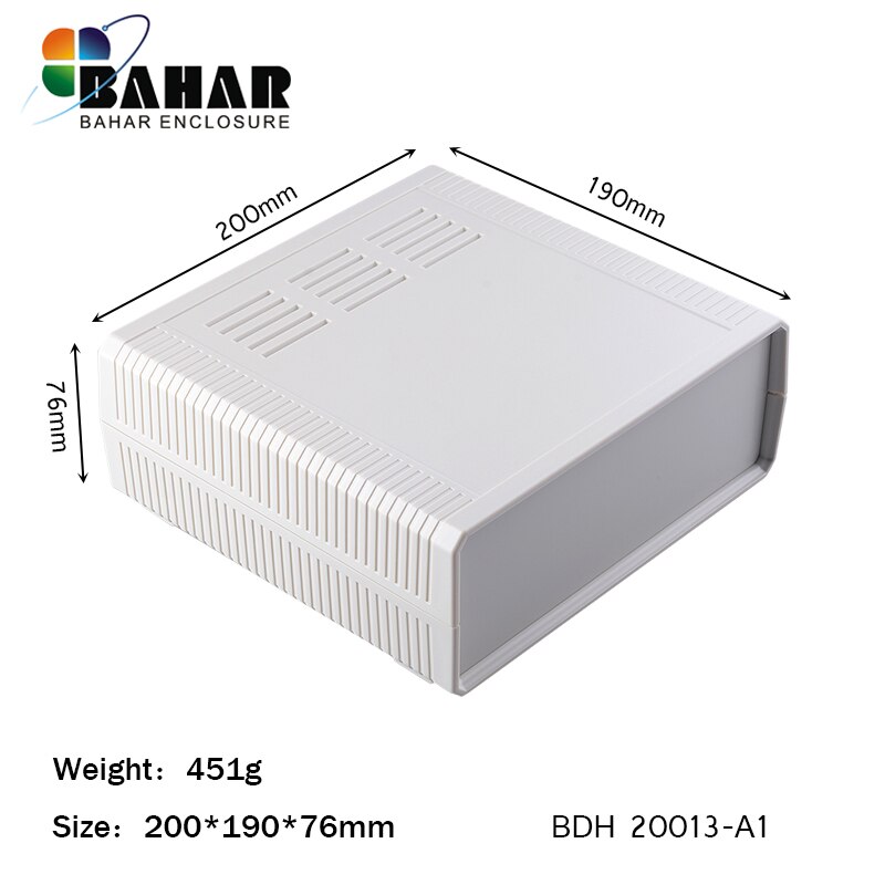 plastic instrument case diy junction box distribution enclosure ABS plastic enclosure 200*190*76mm: BDH20013-A1