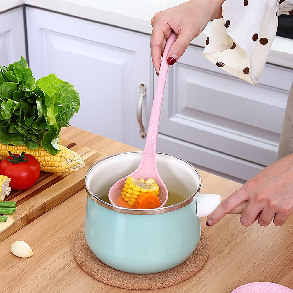 1Set Kitchen Swan Soup Spoon Long Handle Porridge Monster Spoon With Tray Kitchen Cooking Tools Tableware Cooking Accessories