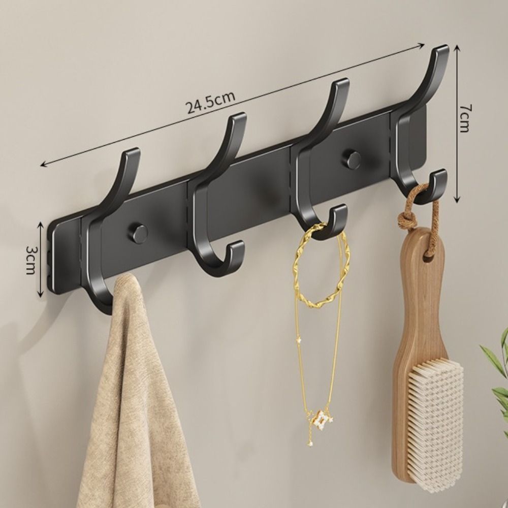 Sterke Dragende Kleding Jas Haken Zware Wandrek Handdoek Haken Huis Koolstofstaal Muur Gemonteerde Deur Hanger Badkamer: Paars