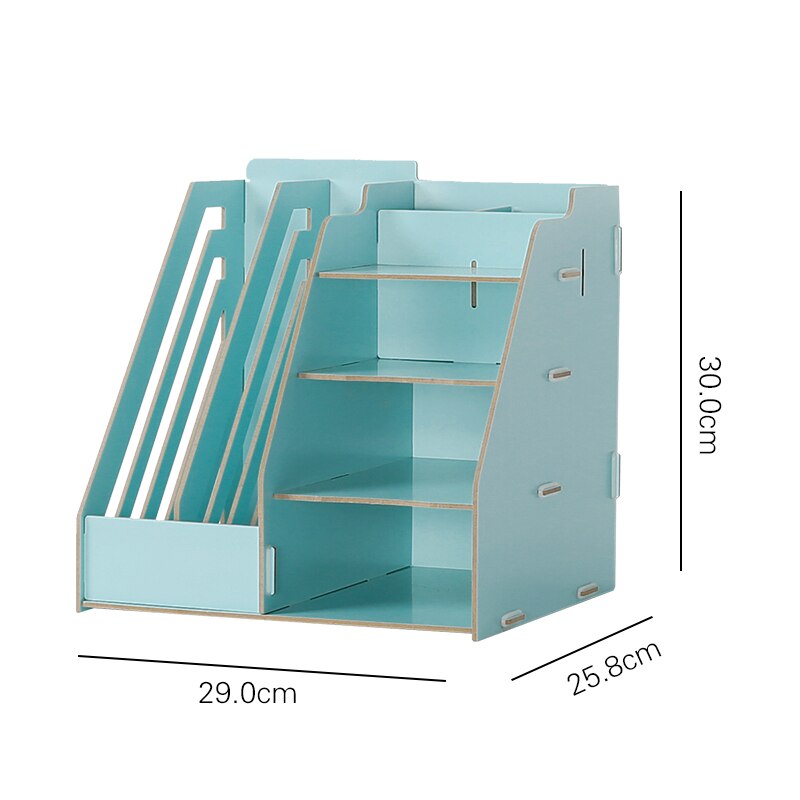 Wood Multi-Function Storage Box for Sundries Office Desk Organizer DIY Files Racks Eco Stationary Books/Magazines Holder