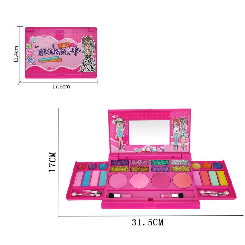 Girls Make Up Set Toys Pretend Play Make Up Case And Cosmetic Set Makeup Tools Kit Simulation Cosmetic Bag Beauty Hair Salon Toy