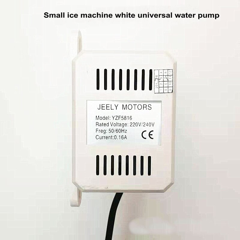 Ice Machine Universal White Water Pump YZF5816 Water Pump Ice Machine Water Circulation Pump Ice Machine Accessories