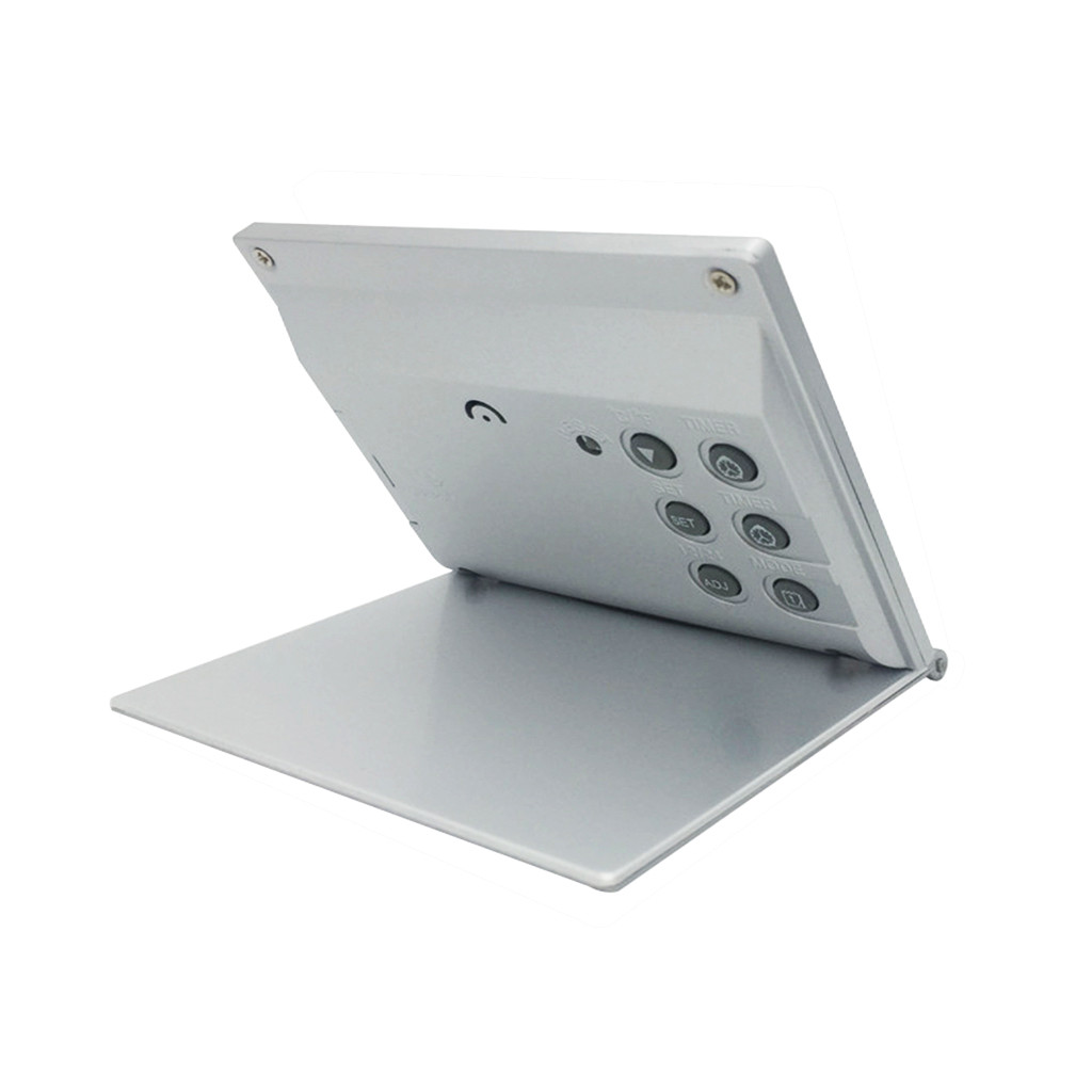 Folding LCD Digital Alarm Clock Desk Table Weather Station Desk Temperature Travel Ectronic Mini Alarm Clock Будильник