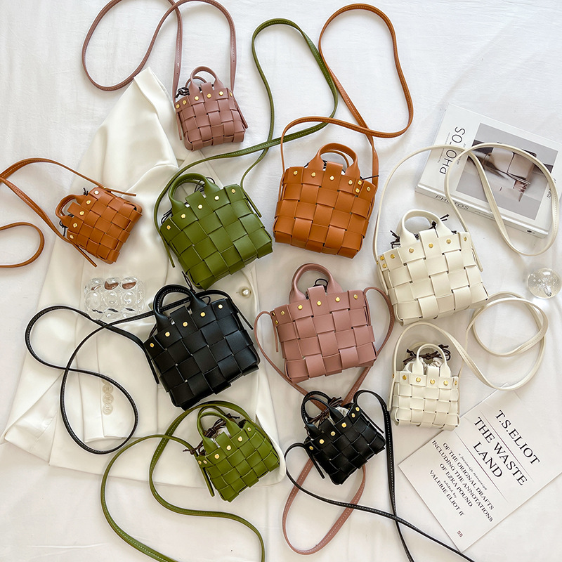 Mini Tas Handgemaakte Naaien Materiaal Diy Handtas Schoudertas Maken Materialen Pakket Handwerk Geweven Zak Self-Made Accessoires