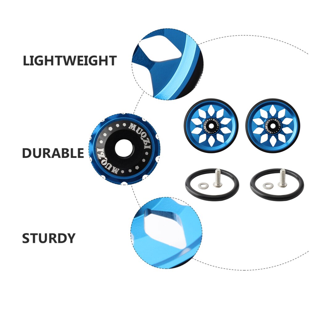 Easy Wheel – roues de vélo pliantes en alliage d'aluminium, Compatible avec Brompton, 1 ensemble