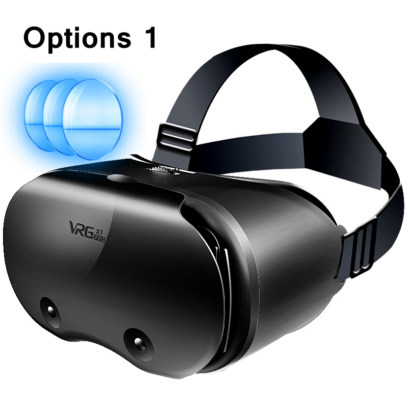 VRGPRO X7 VR Glasses Box For 5 To 7 Inch Smartphones Full Screen VR Headset 3D Helmet Movie Video Game Virtual Reality Devices: Option 1
