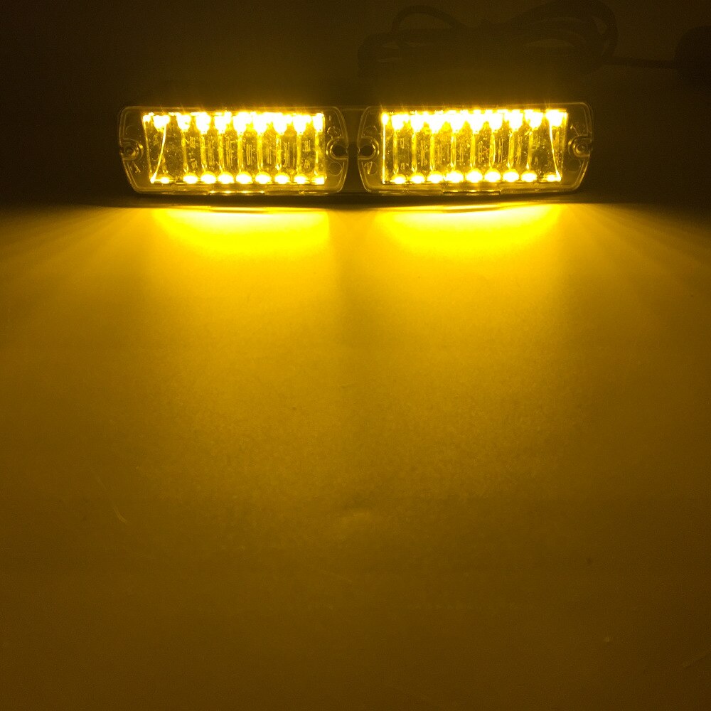 16 led blitzlys 16 led røde blå blitz strobe nødsituation ems politi advarselslys blinkende brandmænd led lys i bil  dc12v