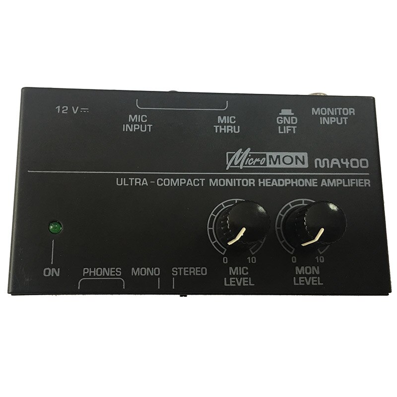 Microfoonvoorversterker Mic Gain Booster, 22DB High Gain 48V Power Mic- voorversterker voor Dynamische en Condensatormicrofoon voor Podcasting Opname Live Streaming Home