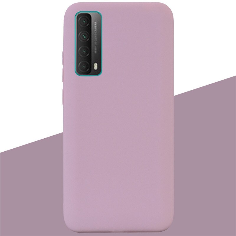 Für Huawei P smart Fällen 6,67 Weiche Silikon Zurück Telefon Fall Für Huawei P Smart Bumper Schutz Funda shell Etui Taschen: 15 Lotus Pink