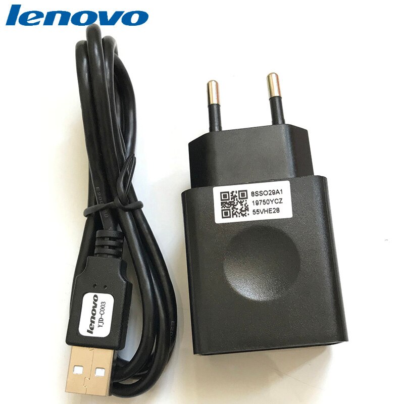Originele Lenovo 5V 2A Usb Charger Eu Plug Muur Adapter 1M Micro Usb Data Kabel Voor Lenovo Vibe p2 P1 K3 K5 Spelen S5 Pro S5830