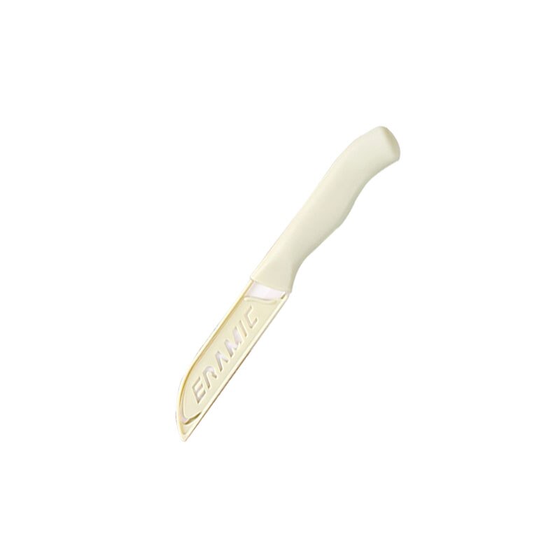 1pc mini keramiska knivar färgglada 3 tums skaft keramiska skalköksknivar tillbehör hushålls frukt skalkniv: Grön