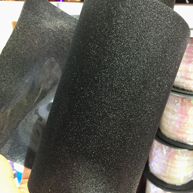 500g grande Paillette plate ronde en PVC 30mm pour artisanat avec 2 trous latéraux couleurs paillettes: Glitter Black