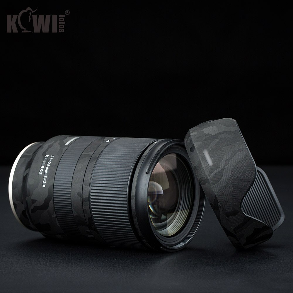 Anti-Scratch Lens Cover Film For Tamron 28-75mm f/2.8 Di III RXD A036 Lens &amp; Lens Hood Anti-Slide Skin 3M Sticker Shadow Black
