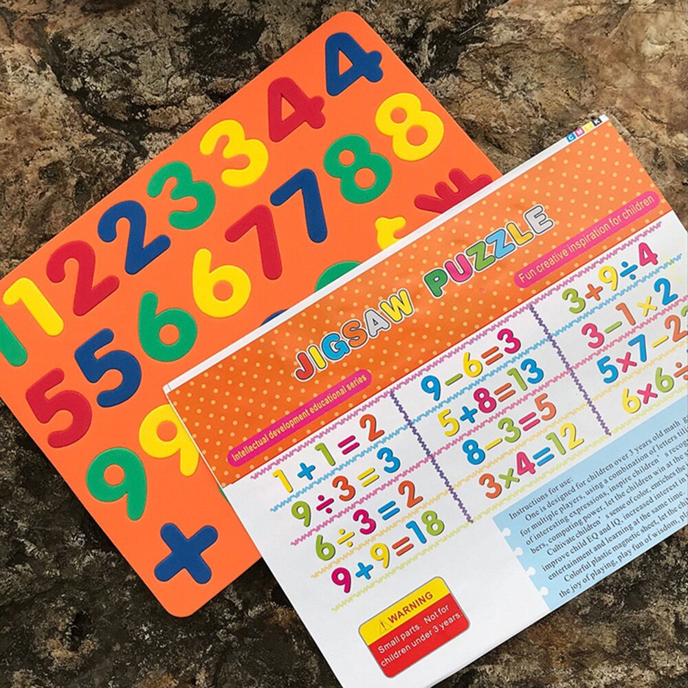 Magnetic EVA Foam Letters Shape Numbers Stickers Kids Learning Fridge Decor