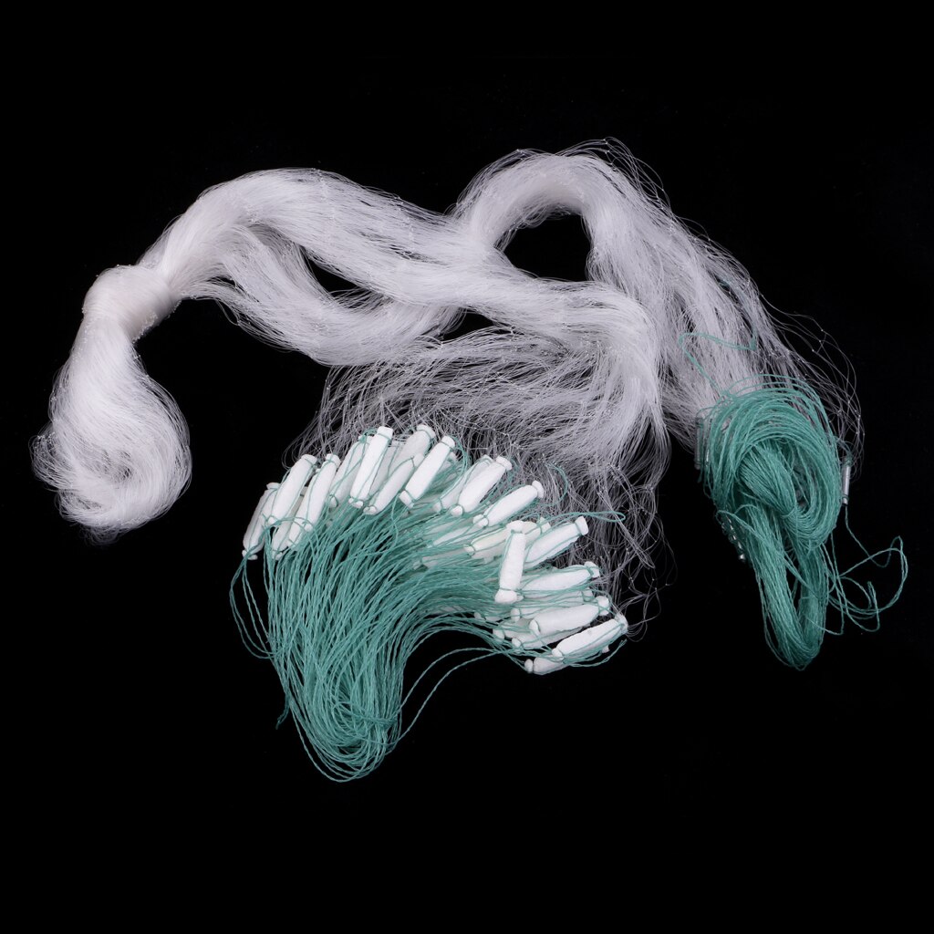 Clear Green Fishing Net with Float Fish Trap Monofilament Small Mesh Fishing Accessories for Hand Casting