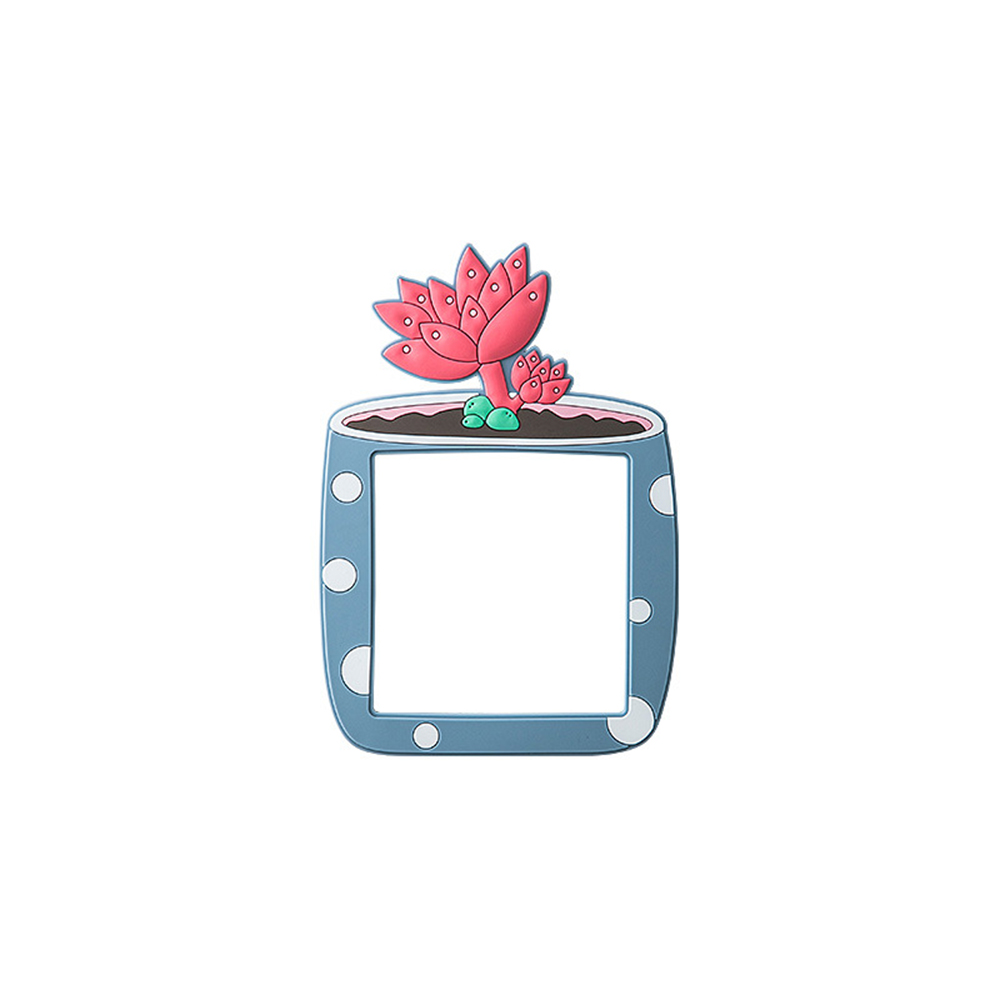 Pegatinas de interruptor de silicona para niños, pegatinas de pared de interruptor 3D de plantas suculentas de dibujos animados para dormitorio, decoración del hogar: A