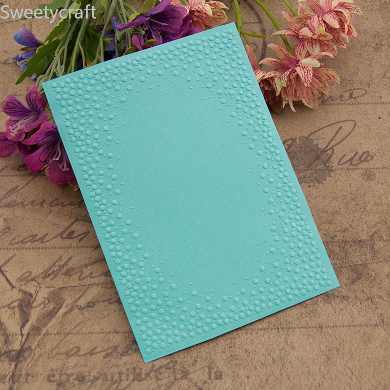 Small Flower Print Plastic Embosser Stencil DIY Embossing Folders For Card Making Supplies Paper Craft Scrapbooking