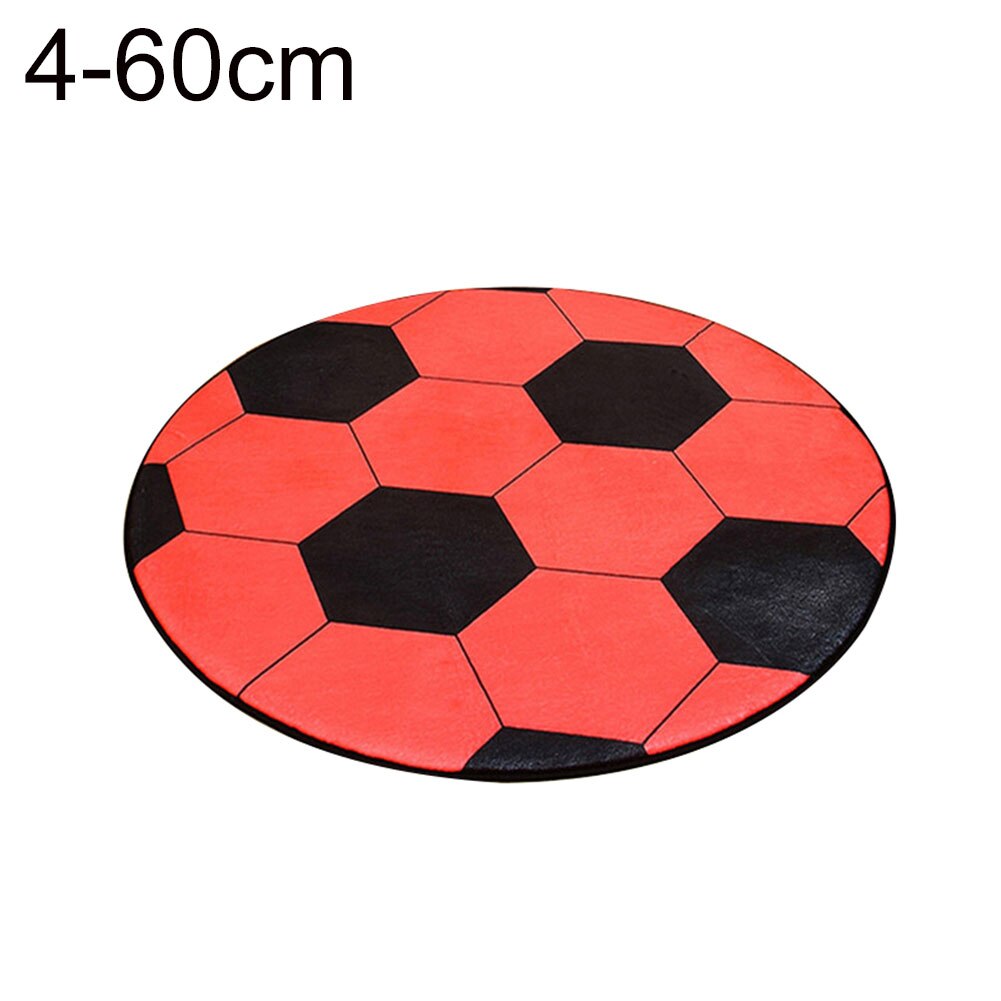 1pc Weiche Polyester Runde Fußball Basketball Muster Pad Computer Stuhl Matte Maschine Waschbar Teppich Teppich Home Decor 4 Farben: 4 60cm