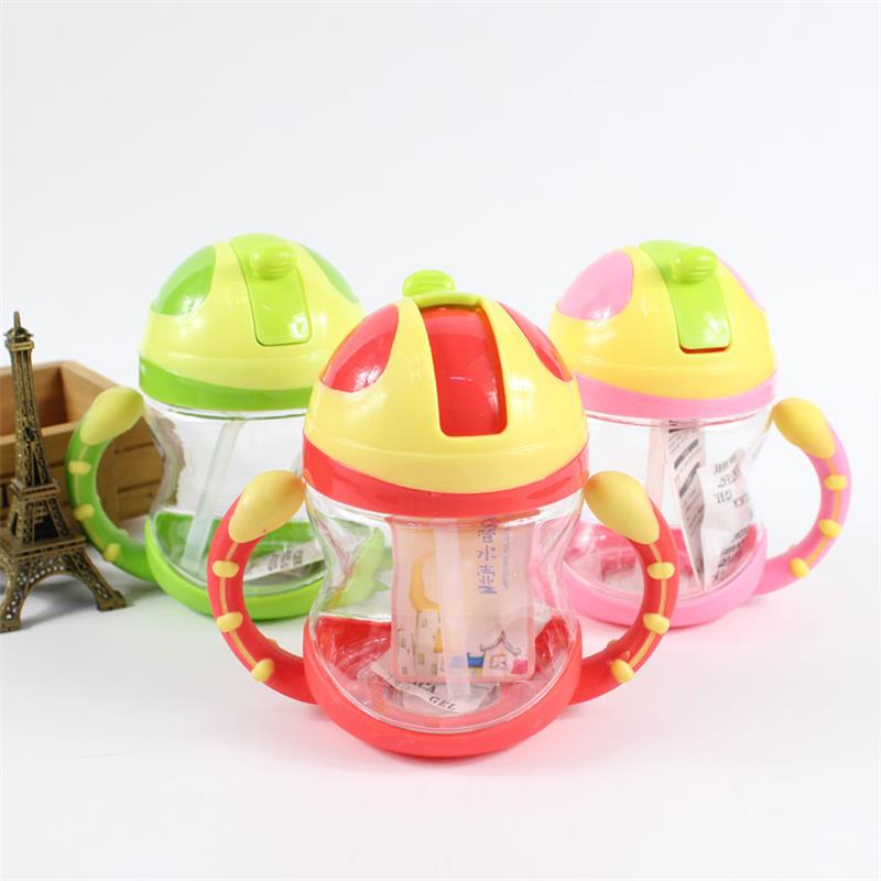 220ml schattige babybekers voor kinderen, kinderen leren eten, drinken, water drinken, rietje, fles, mamadeira, tuitbeker, trainingsbeker, babyvoedingsbeker