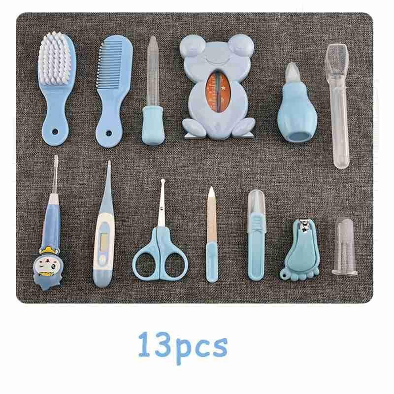6/8/10/13Pcs Nail Haar Thermometer Grooming Brush Kit Schaar Multifunctionele Kid Toiletartikelen Baby Gezondheid care Set: B