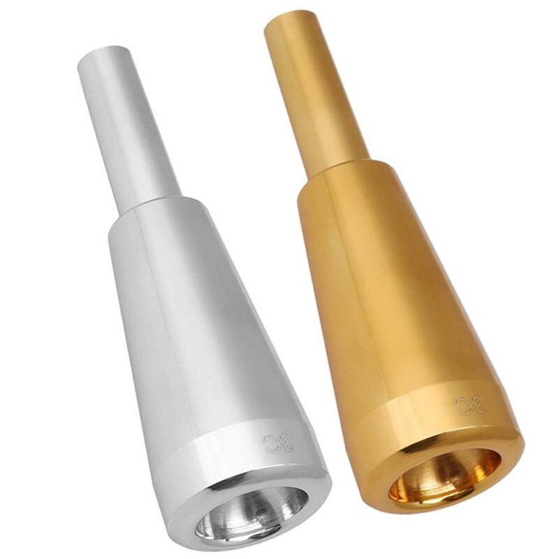 2X 3C Trompet Mondstuk Zilver/Goud Meg Metalen Trompet Voor Yamaha Of Bach Conn En Koning Trompet C Trompet