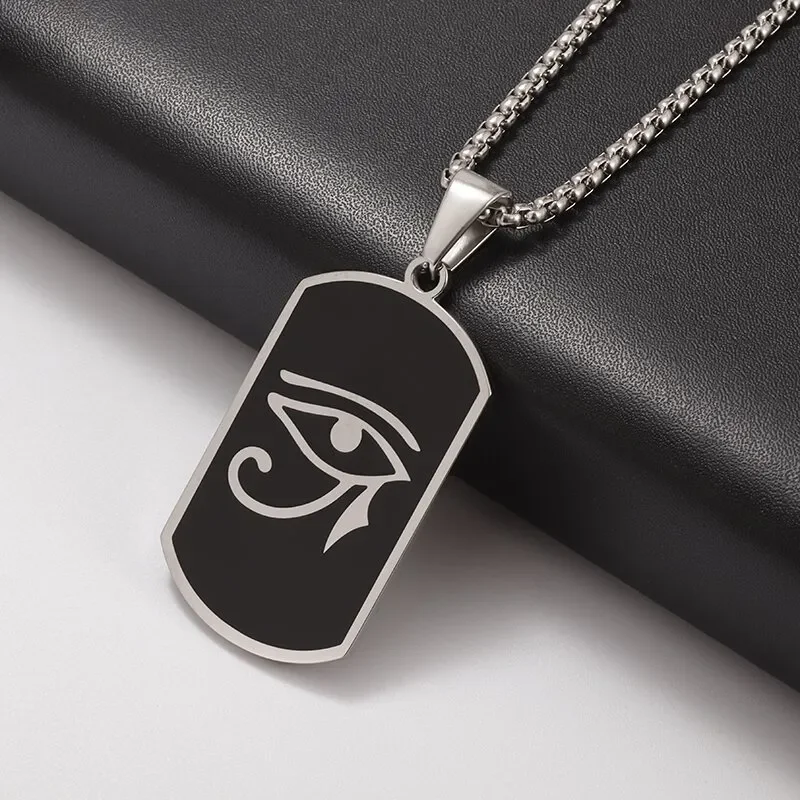 Collar de Ojo de Horus, colgante de mal de ojo, collar de protección del Antiguo Egipto, de joyería, amuletos espirituales para hombres y mujeres