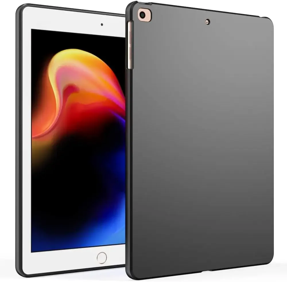 Siliconen tablethoes voor iPad Air 5 4 mini 2 3 4 ipad 5 6 7 8 9 10 Gen Pro 11 ''12.9'' Flexibele zachte TPU zwarte shell achterkant: YELLOW