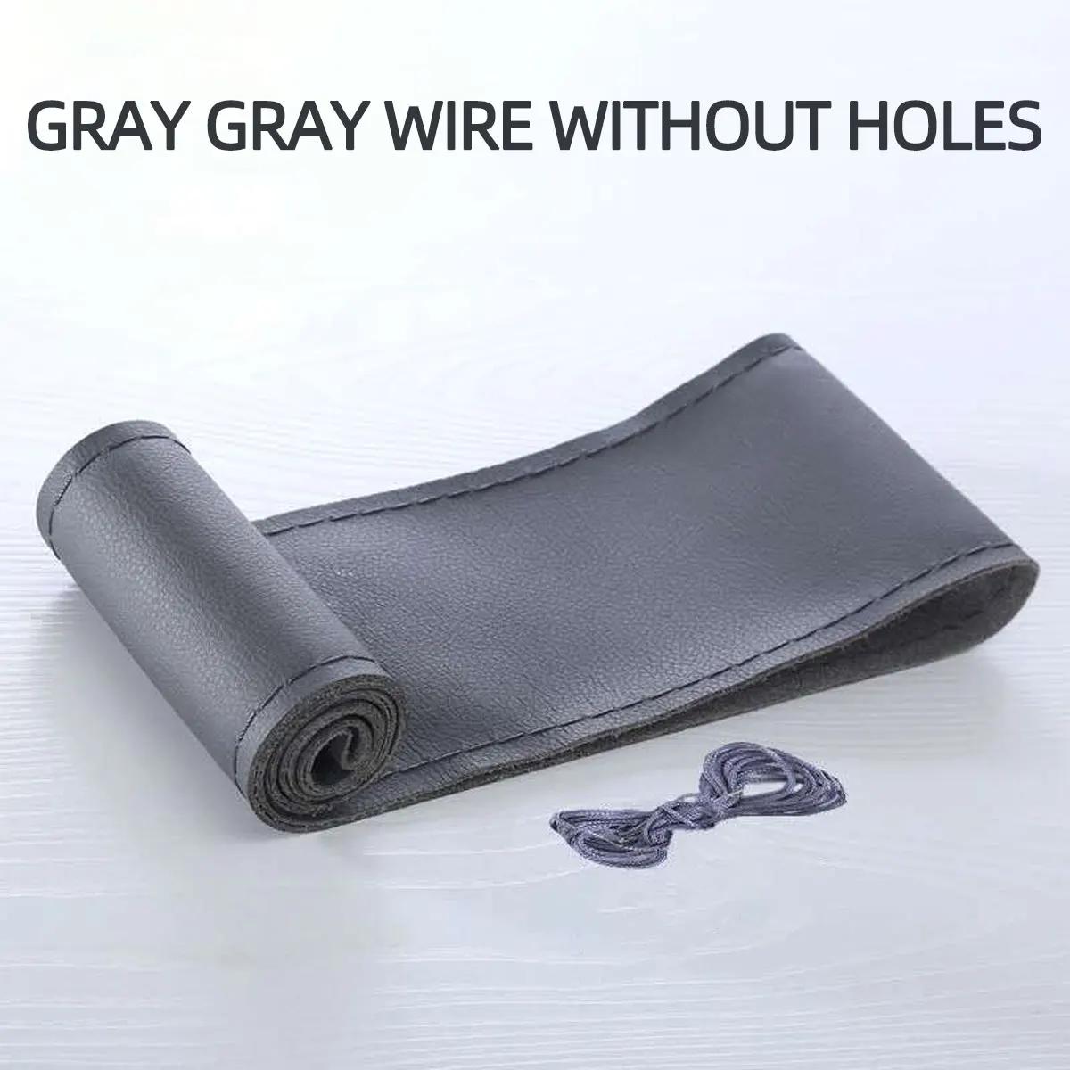 Auto lenkrad abdeckung Nadeln und Geflecht faden Kunstleder Auto abdeckungen Suite DIY Textur weiches Autozubehör 38cm: MULTI