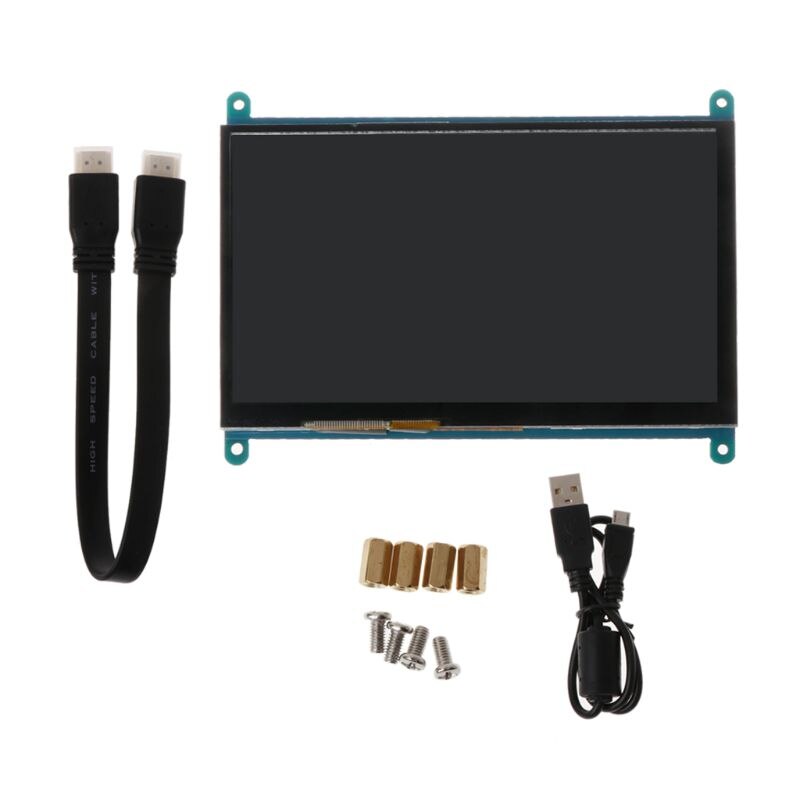 Kapazitiven Touchscreen Monitor 1024 × 600 LCD Anzeige für Himbeere Pi 3B/4B