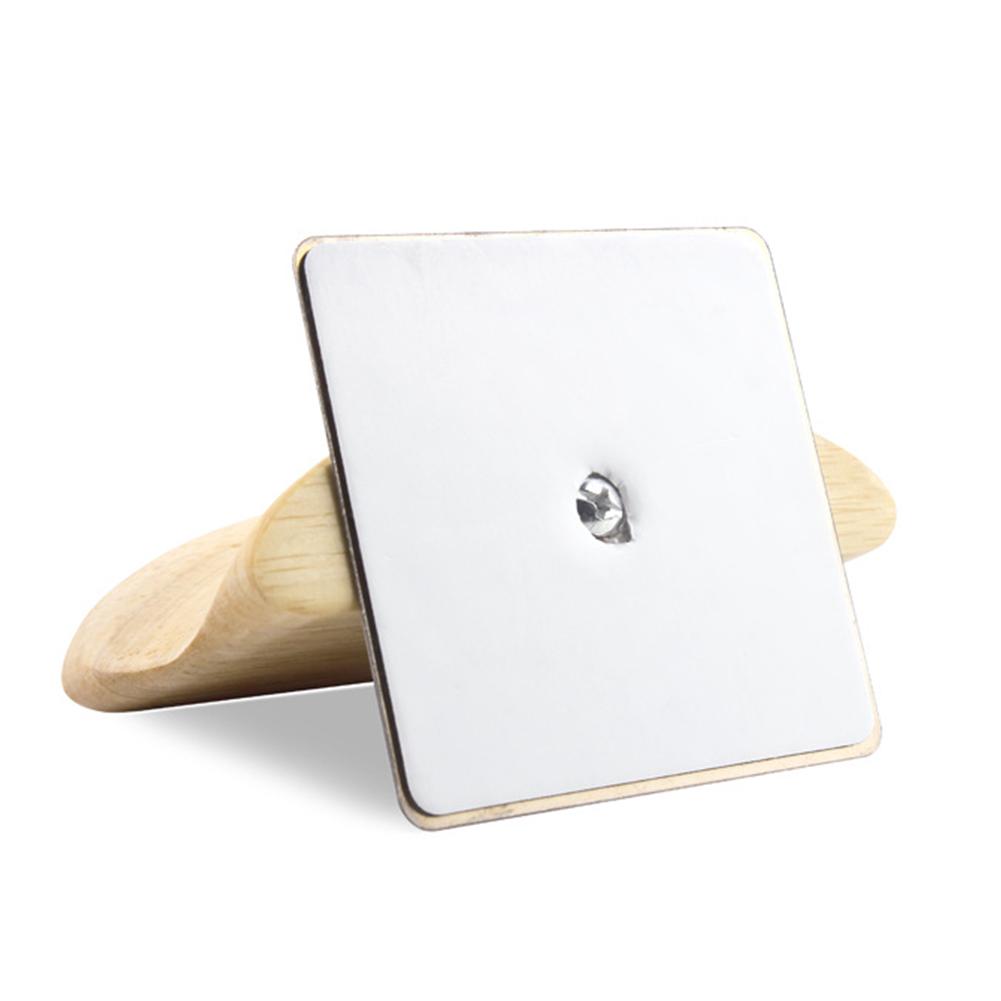 Wall Mounted Headset Holder Gameing Headphones Rack Innovative Wooden Earphone Holder Retro Stylish Headphone Hanger: Square