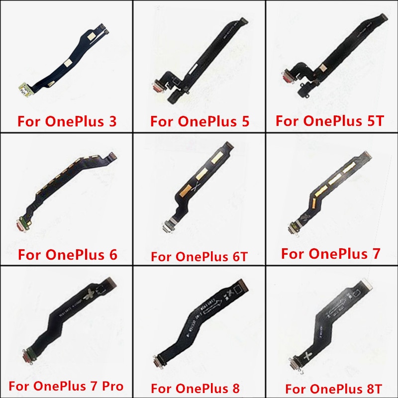 Câble flexible de rechange pour OnePlus X 1 2 3 3T 5 5T 6 6T 7 Pro, Port de chargement USB Type C, connecteur de prise Jack