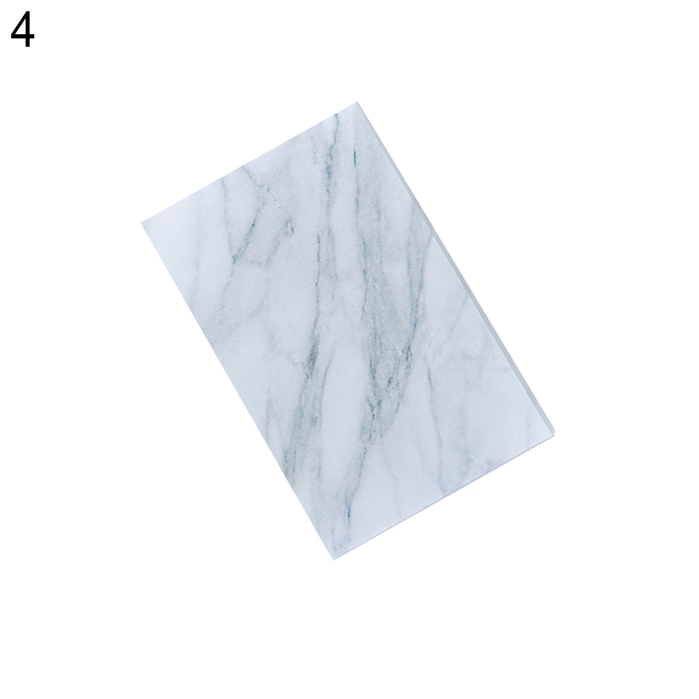 Naturligt marmor mønster klistermærke bogmærker memo pad papirvarer skoleartikler: 4