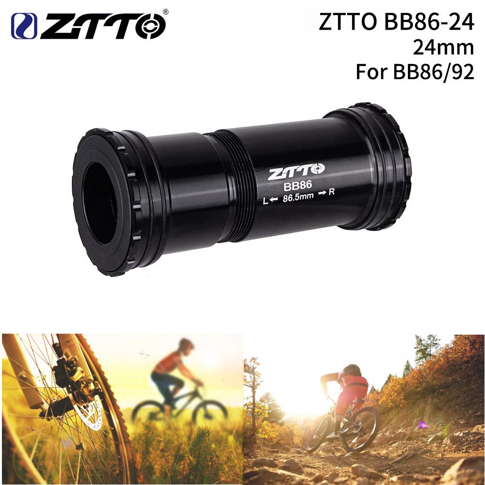 ZTTO BB86 24mm CERAMIC BB92 BB90 Press Fit Bottom Brackets Thread lock for Road Bicycle Mountain bike 24 shaft Crankset chainset