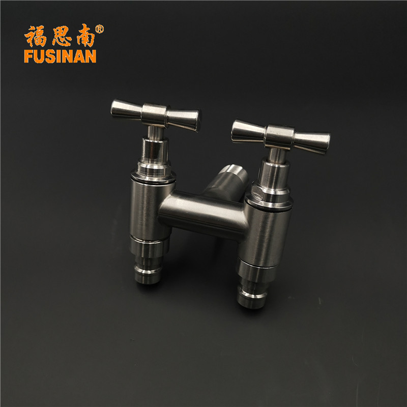 304 Stainless Steel Garden Faucet Wall Mounted Brushed Outdoor Bibcock Garden Wash Basin Mop Faucet Torneira Parede G1/2'