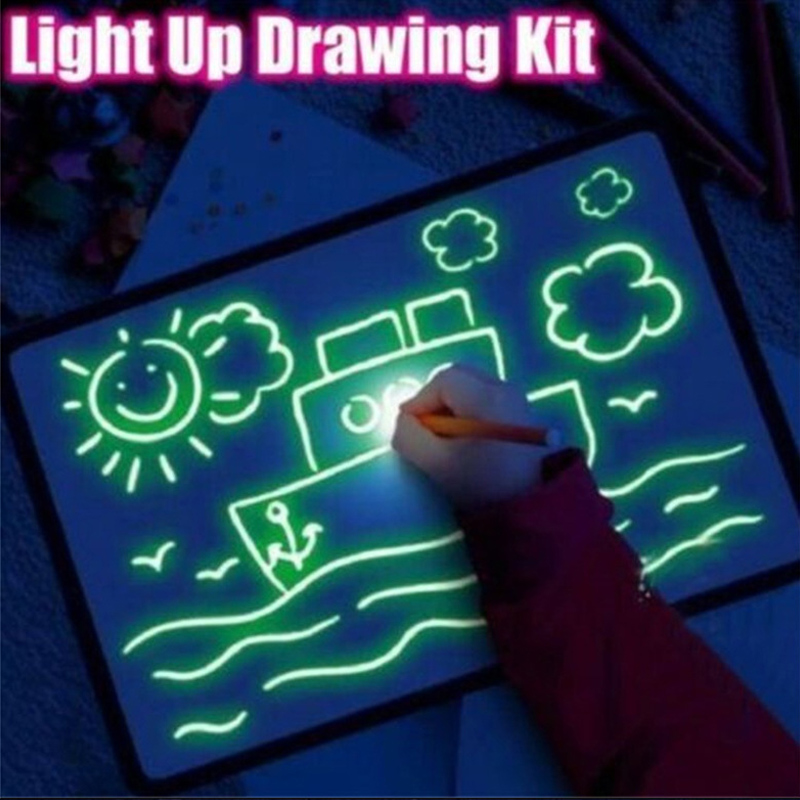 Tekenen Met Licht Plezier Schrijven Pad Ontwikkelen Educatief Speelgoed Tekening Schilderen Board Voor Kids JLRL88