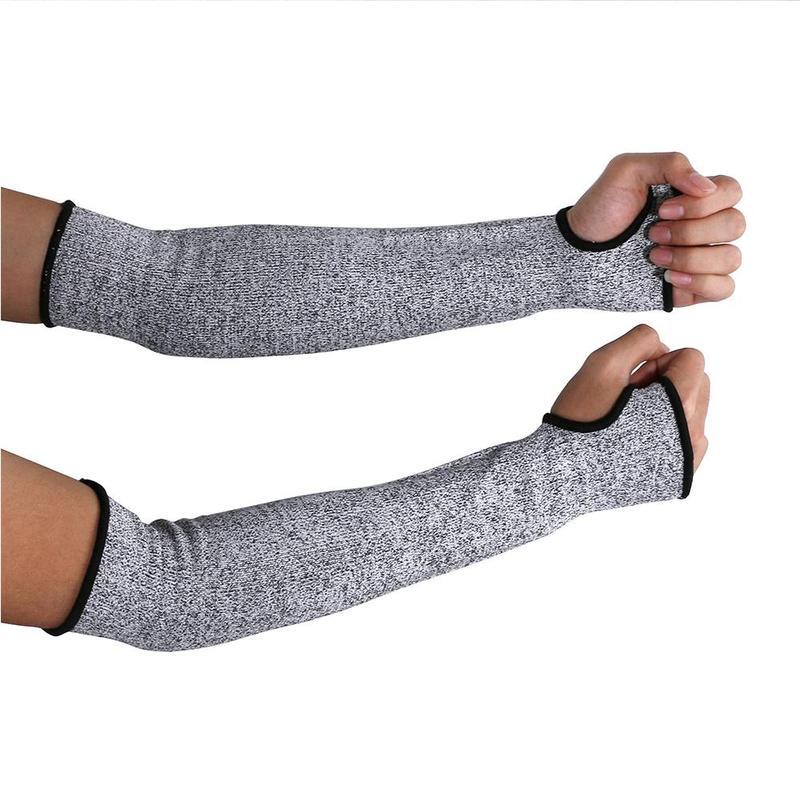 1 stk mærke sikkerhedsarm ærme anti cut punkteringssikker beskyttelses bracers protector sport drive work håndled fitness armbånd: Default Title