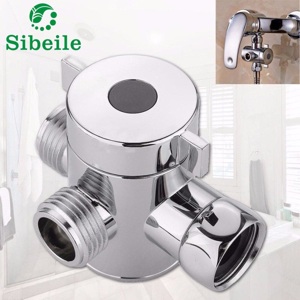 SBLE Shower Mixer Diverter Holder Valve Chrome Head Arm Flow Handheld Fixed Showerhead Diverter Valve Water Separator Shower