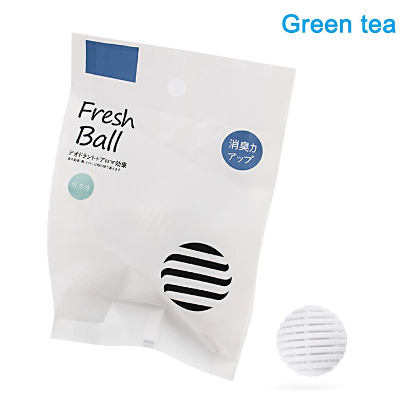 6 Pcs Mini Bal Vorm Schoen Deodorant Droger Vochtvanger Anti-Milde Schoenen Deodorant Aromatische Desodorante De Sapatos BDF99: green tea