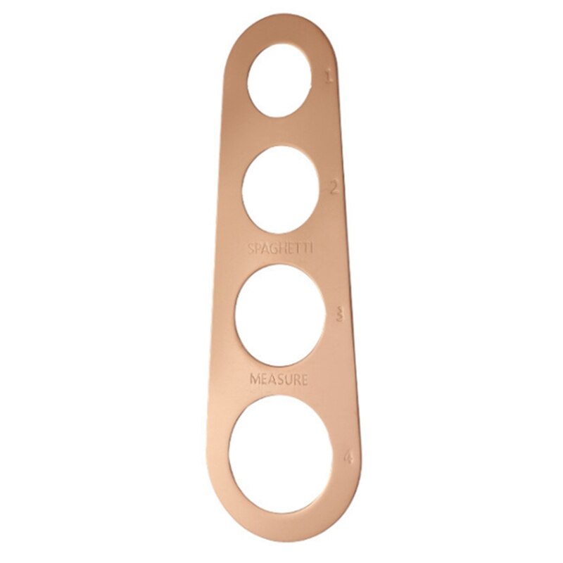 4 Serving Portion Stainless Steel Spaghetti Measurer Cooking Supplies Control Tools Easy Clearing Pasta Ruler Measuring Tool