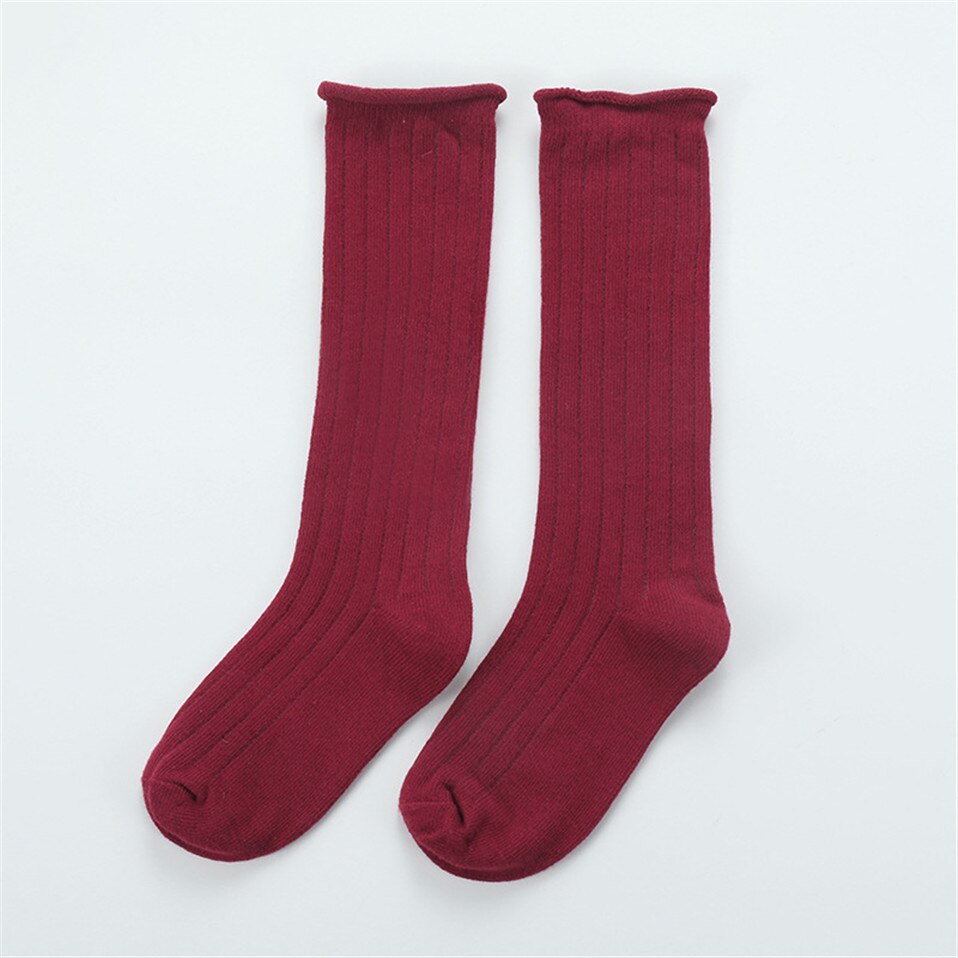 Frühling Baby kind Socken Für Mädchen Neugeborenen Kleinkind Knie Hohe Spitze Socke Lange Mädchen Niedlich Beinlinge Für Neugeborene Infantile socken: Red
