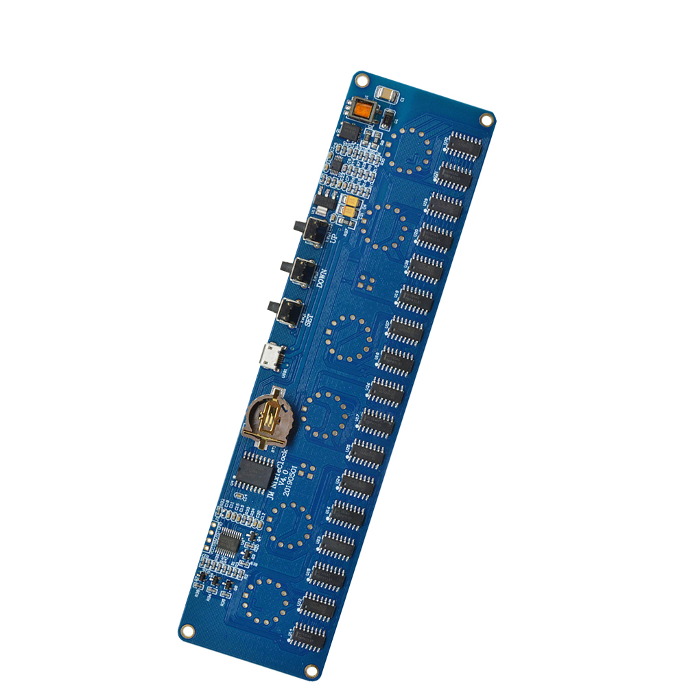 Kit de circuit imprimé d'horloge numérique à LED Nixie, horloge à tube bricolage, , PCBA, sans tubes, In14