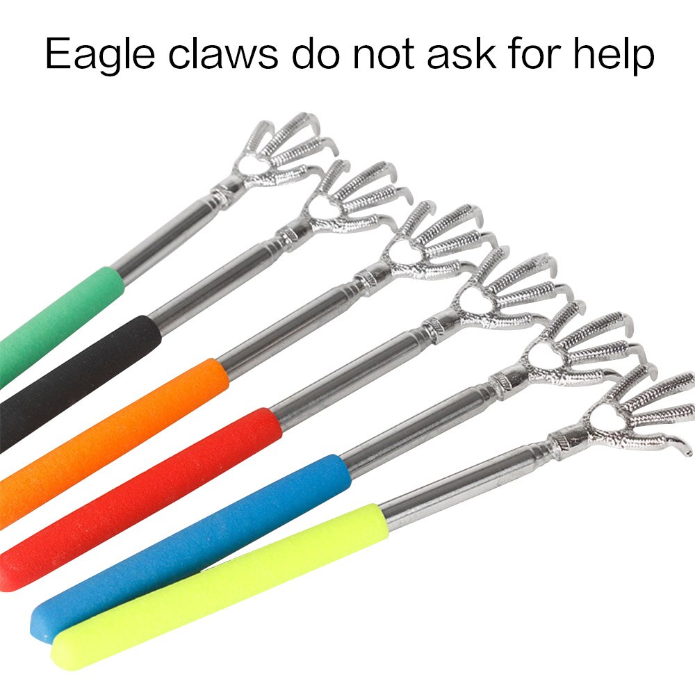Terug Tickle Jeuk Massage Pen Roestvrij Terug Scratcher Draagbare Uitschuifbare Verstelbare Telescopische Handy Pocket Size