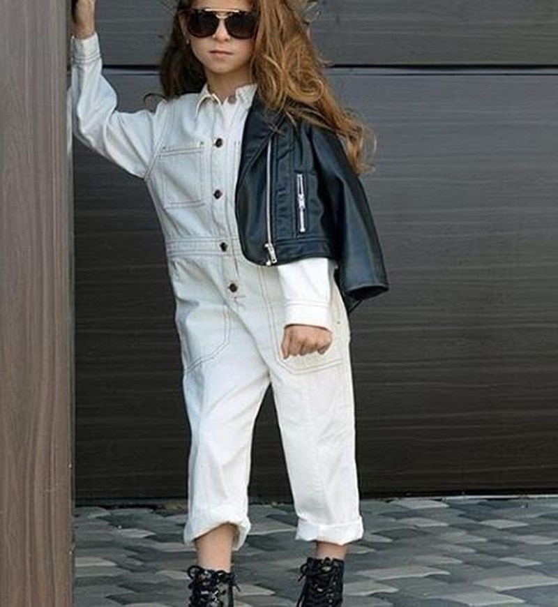 Chifuna børn hvid overalls til piger hvide bukser børnetøj baby piger overalls